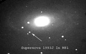 Gal. spirale M81 con supernova SNe 1993